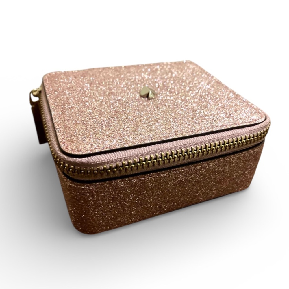 Kate Spade Pink Glitter Jewelry Box - Picture 2 of 10